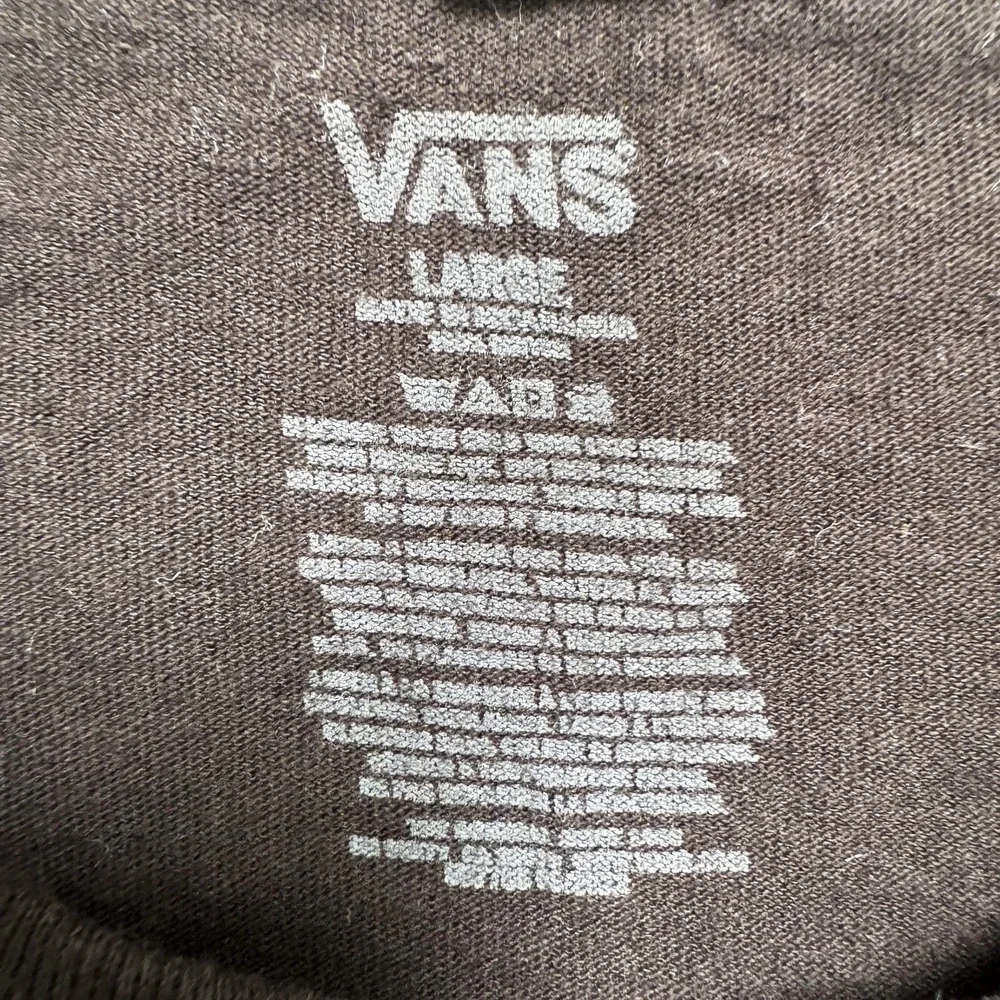 Vans Shirt Mens Large Black‎ Box Logo Graphic Skateboard Tee Short Sleeve